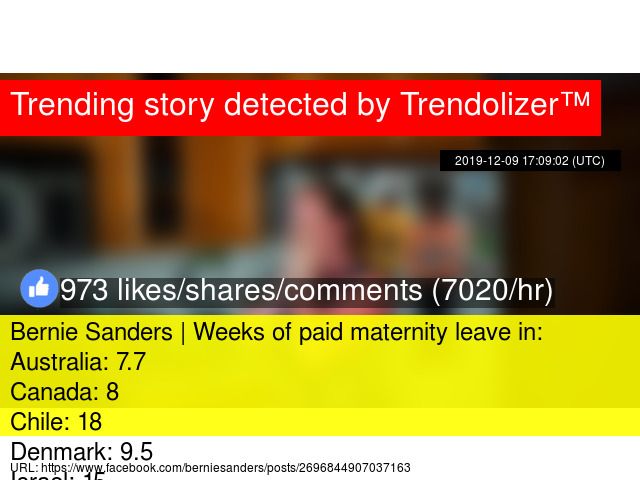 Bernie Sanders Weeks Of Paid Maternity Leave In Australia 7 7